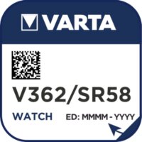 Varta V362 SR58 Ezüst-oxid Óraelem 1.55V (10db / csomag)