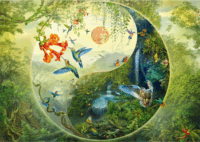 Schmidt Spiele Silvia Christoph Yin & Yang - Erdő 1000 darabos puzzle