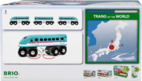 BRIO 36086 World Shinkansen E5 Hayabusa 3 Szerelvényes Személyvonat - Kék