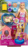 Mattel JBF35 Barbie Kutyusos Medencés Parti Játékszett