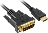 Sharkoon HDMI - DVI-D Single Link Adapterkábel 5m - Fekete