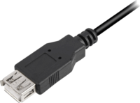 Sharkoon USB-A Apa - USB-A Anya 2.0 Hosszabbító Kábel 1m - Fekete