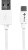 Sharkoon USB-A Apa - USB-C Apa 2.0 Adat És Töltőkábel 2m - Fehér