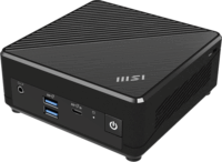 MSI Business DT Cubi N ADL S-225BEU Mini PC (Intel N100 / No RAM / No SSD / No OS) - Fekete