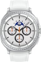 Samsung Galaxy Watch8 Classic Okosóra 46mm Fehér Hibrid szíjjal - Ezüst