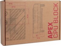 Alphacool Apex 1 CPU Vízhűtő Blokk - Fekete
