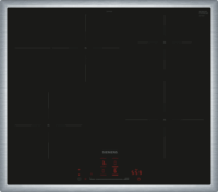 Siemens EH645HFB1E Beépíthető 4 zónás Indukciós Főzőlap 7400 Watt - Fekete / Ezüst