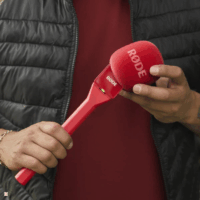 Rode GO Kézi Interjúmikrofon Adapter - Piros