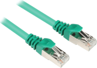 Sharkoon S/FTP Cat6 RJ45 250MHz Patch Kábel 1.5m - Zöld
