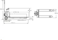 Holzmann HUB30KG Raklapemelő kocsi Mérőműszerrel max 3000kg - Piros