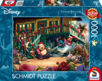 Schmidt Spiele 58049 Thomas Kinkade Studios Disney - Lilo and Stitch Aloha Karácsony 1000 darabos Puzzle