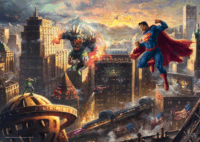Schmidt Spiele 58591 Thomas Kinkade Studios: DC Superman - Acélember 1000 darabos Puzzle