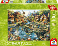 Schmidt Spiele 58874 Város az erdő szélén 1000 darabos Puzzle