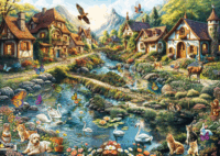 Schmidt Spiele 58874 Város az erdő szélén 1000 darabos Puzzle