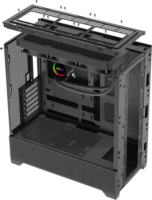 Xilence Flux X916 Midi Torony Számítógépház + 4db 120mm ARGB ventilátor - Fekete