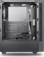 Silentware Flow 100 Midi Torony Számítógépház + 3db 140mm ARGB ventilátor - Fekete