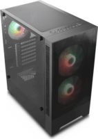 Silentware Flow 100 Midi Torony Számítógépház + 3db 140mm ARGB ventilátor - Fekete