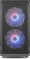 Silentware Air 10 Midi Torony Számítógépház + 2db 140mm ARGB ventilátor - Fekete