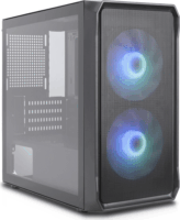 Silentware Air 10 Midi Torony Számítógépház + 2db 140mm ARGB ventilátor - Fekete