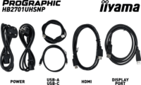 iiyama 27" HB2701UHSNP-B1 ProGraphic 16:9 4K UHD IPS LED Monitor - Fekete