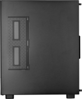 SilverStone Lucid 04 Mini Torony Számítógépház + 3db 120mm ARGB ventilátor - Fekete