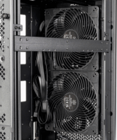 SilverStone ALTA D1 Full Tower Számítógépház + 1db 140mm + 2db 180mm ventilátor - Fekete