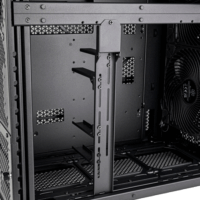 SilverStone ALTA D1 Full Tower Számítógépház + 1db 140mm + 2db 180mm ventilátor - Fekete