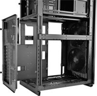 SilverStone ALTA D1 Full Tower Számítógépház + 1db 140mm + 2db 180mm ventilátor - Fekete