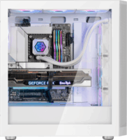 SilverStone FARA 514X Midi Torony Számítógépház + 4db 120mm ARGB ventilátor - Fehér