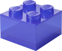 LEGO Játéktároló műanyag doboz 25 x 25 x 18 cm - Csillámos lila