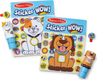 Spin Master Melissa & Doug Sticker WOW! 2 db-os Matricabélyegző készlet - Kutya/Macska