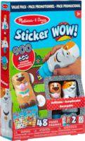 Spin Master Melissa & Doug Sticker WOW! 2 db-os Matricabélyegző készlet - Kutya/Macska
