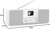 Technisat DigatRadio 372 CD IR DAB+ FM Asztali CD Rádió - Ezüst