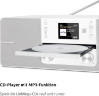 Technisat DigatRadio 372 CD IR DAB+ FM Asztali CD Rádió - Ezüst