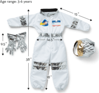 Spin Master Melissa & Doug Űrhajós jelmez 3-6 éves gyerekeknek