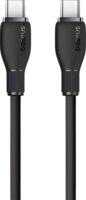 Baseus Pudding USB-C Apa - USB-C Apa 2.0 Adat és Töltőkábel 100W 1,2m - Fekete