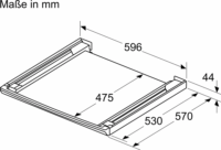 Siemens WZ27500 Mosó- és szárítógép összeépítő keret