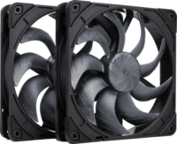 Noctua NF-A14x25 G2 PWM Sx2-PP chromax 140mm rendszerhűtő ventilátor 2db - Fekete