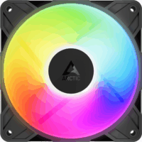 ARCTIC P12 Pro Reverse ARGB 120mm rendszerhűtő ventilátor 3db - Fekete