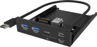 RaidSonic 61169 ICY BOX IB-HUB1419-i3 USB 3.2 Előlapi portbővítő - Fekete