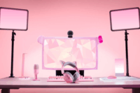 Razer Kraken Kitty V3 X Vezetékes Gamer Headset - Rózsaszín