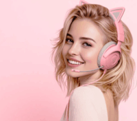 Razer Kraken Kitty V3 X Vezetékes Gamer Headset - Rózsaszín