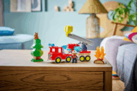 LEGO 10473 Duplo - Tűzoltóautó Tömlővel És Tűzoltóval