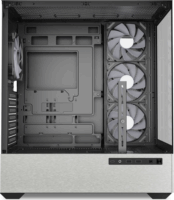 Sharkoon AK7 ARGB Midi Torony Számítógépház + 4db 120mm ventilátor - Fekete