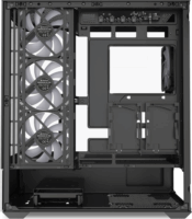 Sharkoon AK7 ARGB Midi Torony Számítógépház + 4db 120mm ventilátor - Fekete