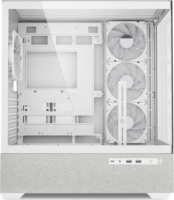 Sharkoon AK7 ARGB Midi Torony Számítógépház + 4db 120mm ventilátor - Fehér