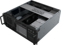 SilverStone RM46-502-I 4U Rack Szerver Ház (44 x 17,6 x 45,6 cm) - Fekete