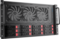 SilverStone SST-RM61-312 6U Rack Szerver Ház (43,8 × 26,5 × 52,2 cm) - Fekete