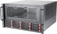 SilverStone SST-RM61-312 6U Rack Szerver Ház (43,8 × 26,5 × 52,2 cm) - Fekete