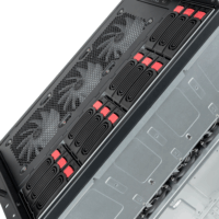 SilverStone SST-RM61-312 6U Rack Szerver Ház (43,8 × 26,5 × 52,2 cm) - Fekete